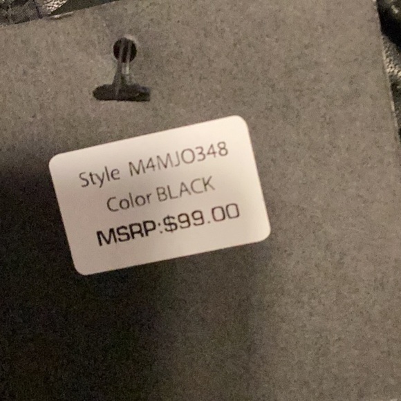 NWT Marc New York Size L Quilted Faux Leather Jacket Black - Picture 5 of 6